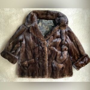 Vintage Genuine fur ( mink? ) jacket .  Small?